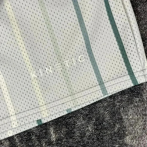 Kinetic Kings Men's Short M Made In USA 4.5" Inseam Striped Drawstring Unlined - Picture 5 of 12